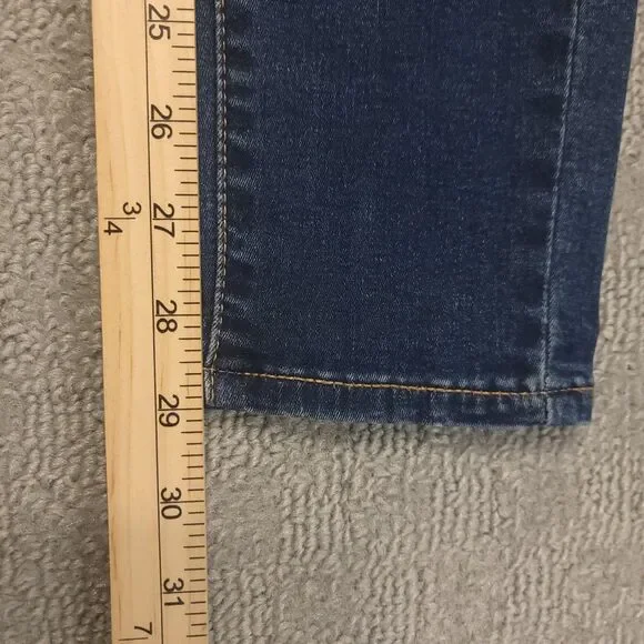 Levis Curvy Skinny Womens 29 (29X29) Jeans Mid Rise Stretch Blue Denim - Picture 6 of 11